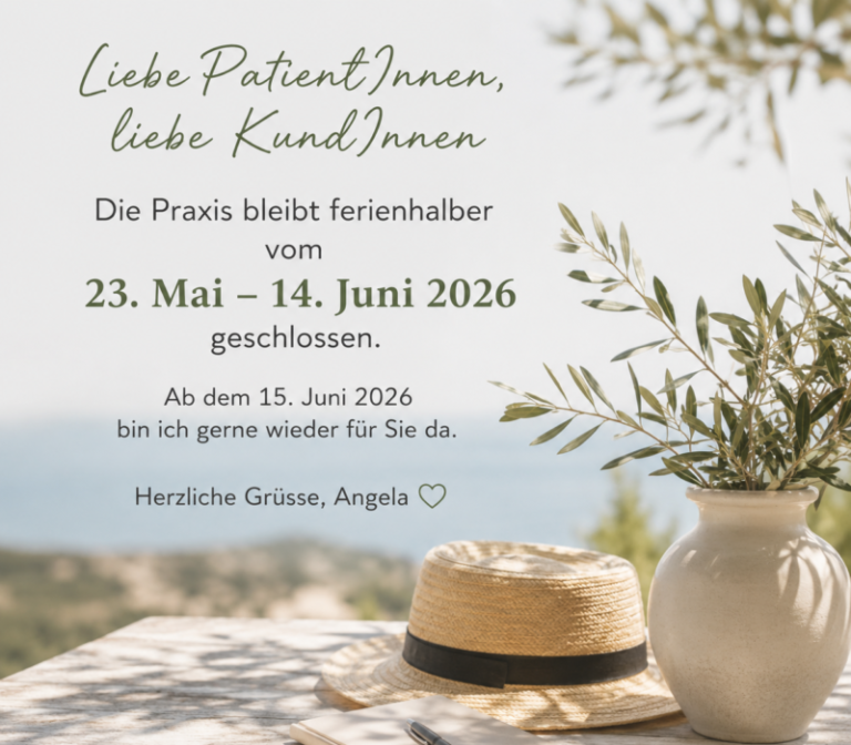 Ferienabwesenheit vom 23. Mai bis 14. Juni 2026
